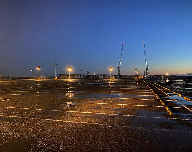 Western Sydney Airport construction solar lighting