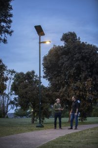solar street lights in Winter
