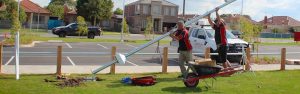 solar park lighting installation