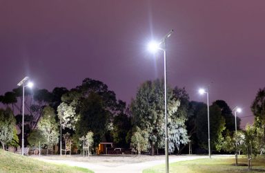 Skinner Reserve solar lighting