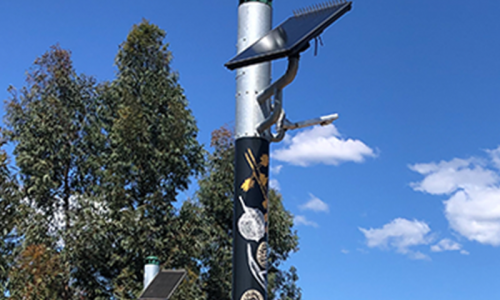 Wangal Park solar lighting poles