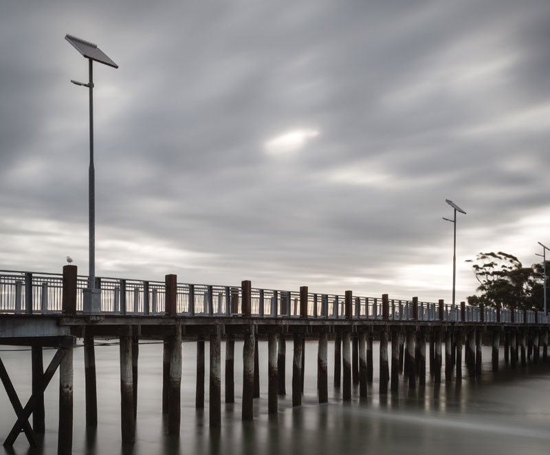 Tooradin jetty solar lighting