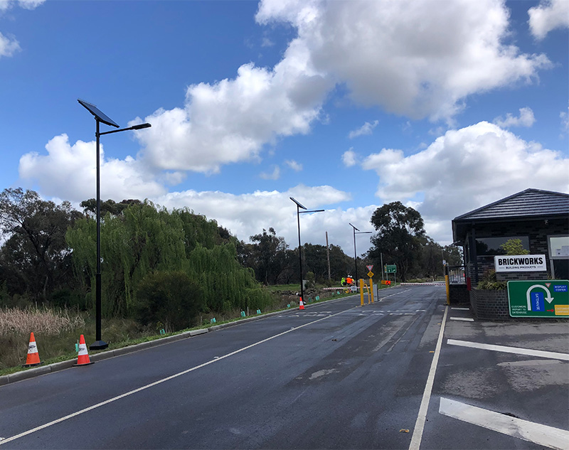 solar lighting near Austral Bricks Wollert head office