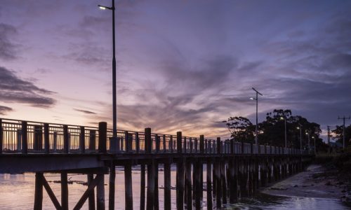 Tooradin jetty solar lighting