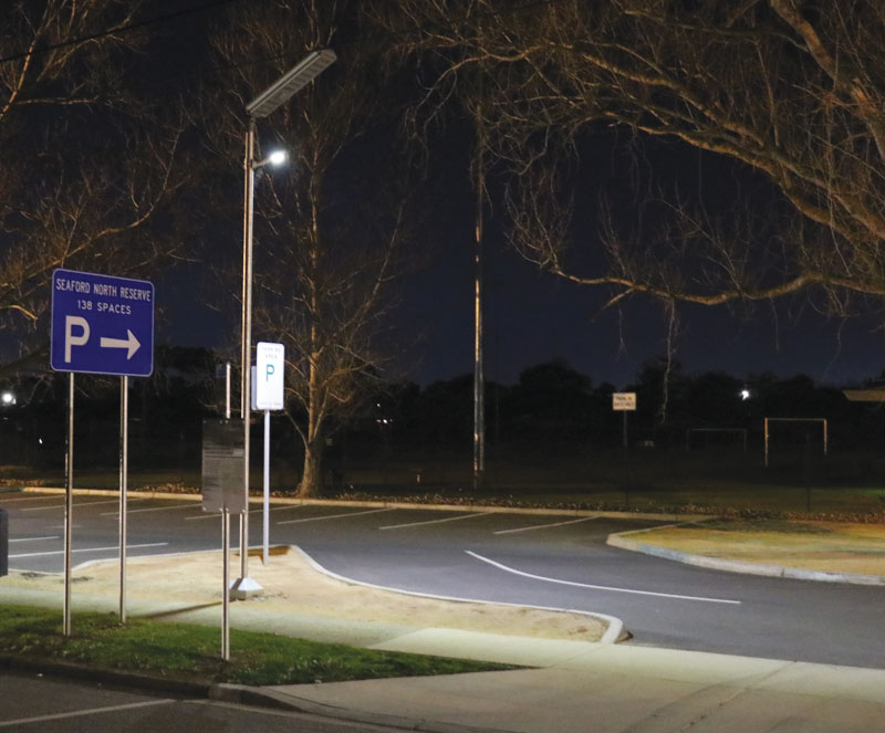 Seaford North Reserve solar lighting